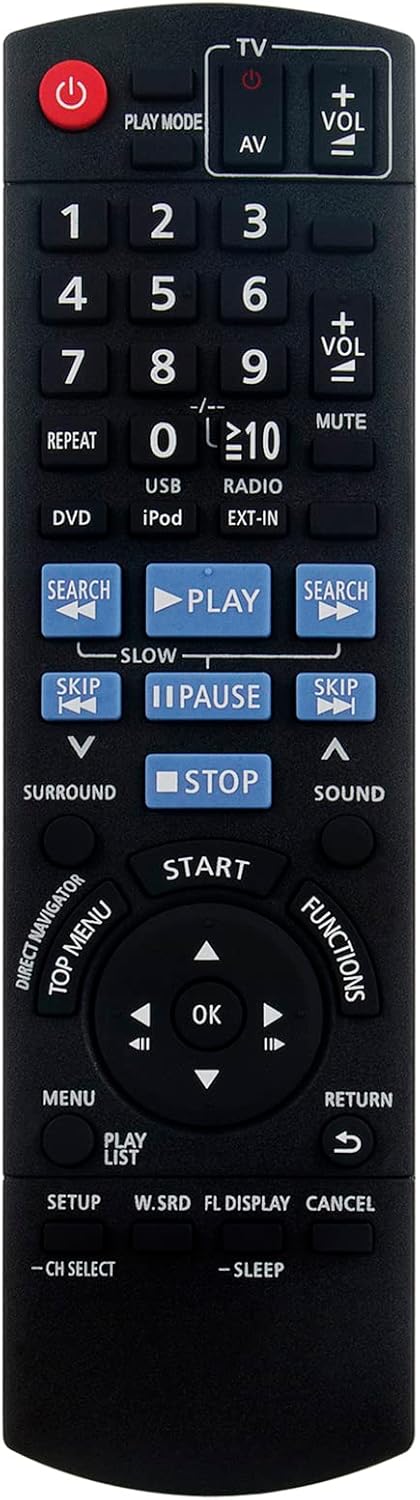 Replacement IR Remote for Panasonic DVD Home Theater Sound System