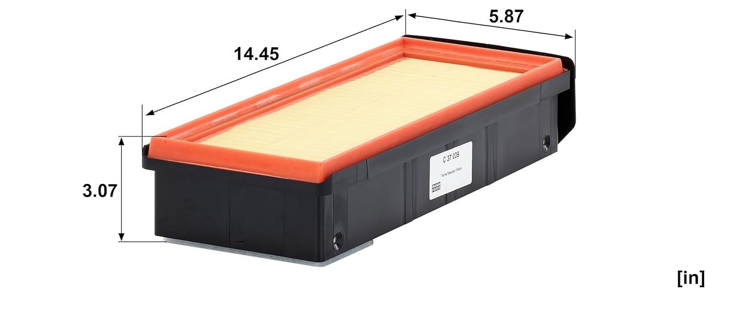 C 37 009 Air Filter, 356 x 148 x 78 mm - Image 5