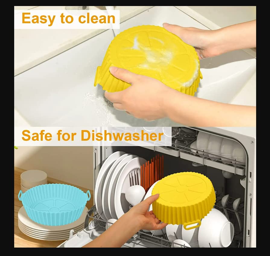 Silicone Ultimate Air Fryer Resuable Liners, 2Pcs Pots Resuable Airfryer Liner - Image 6