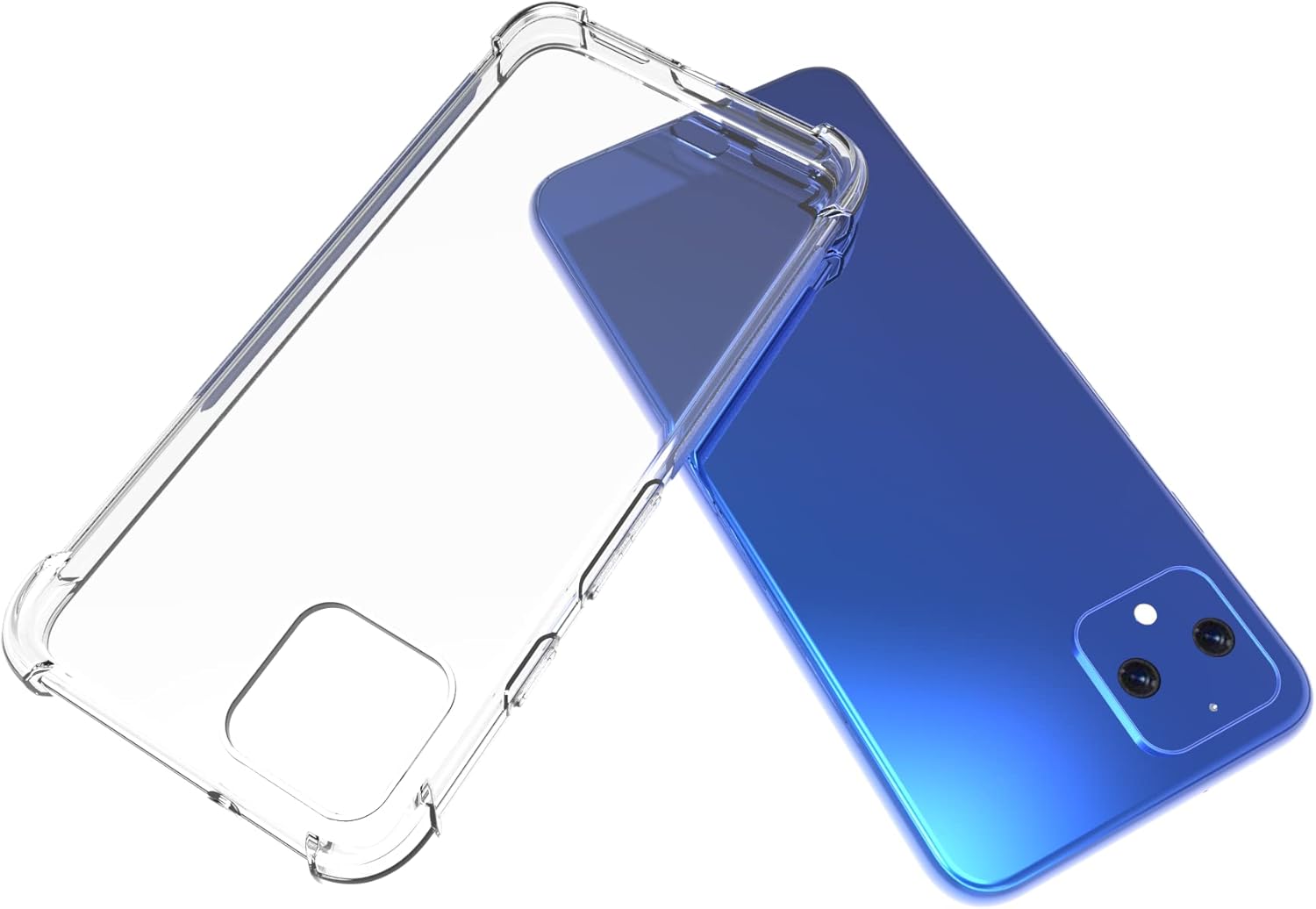 For Google Pixel 4 Clear TPU Four Corner Protective Case - Transparent Soft - Image 3