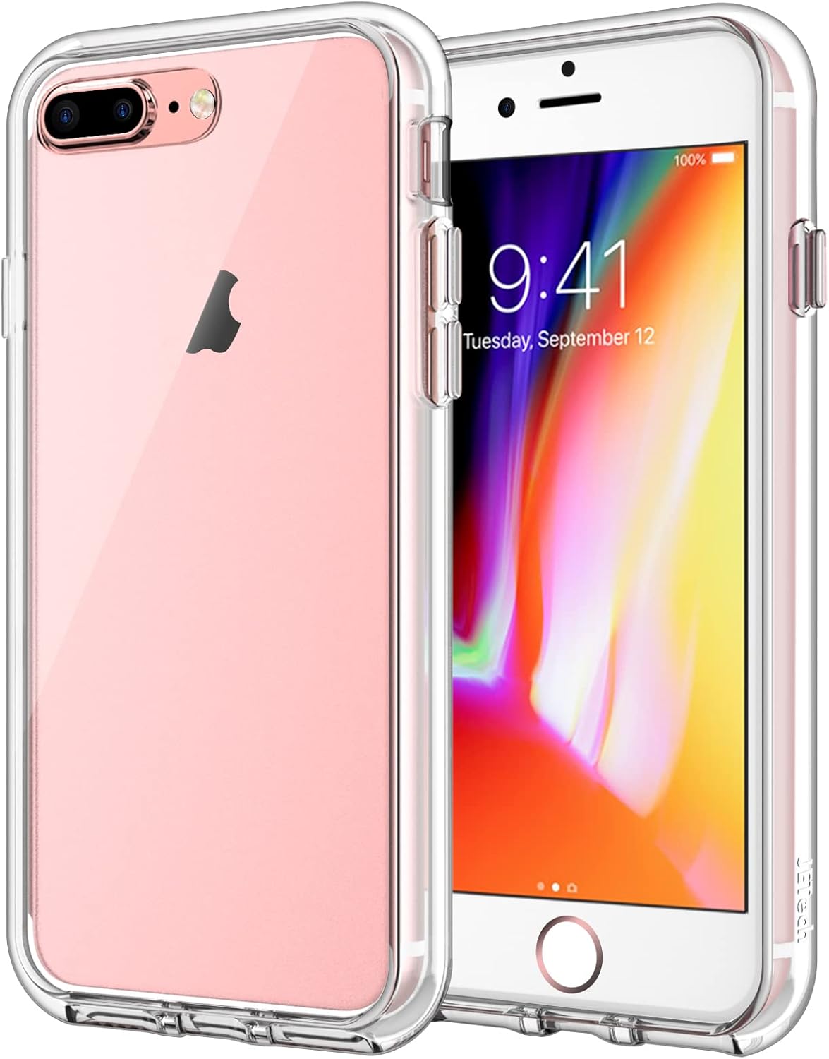 Case for iPhone 8 Plus and iPhone 7 Plus 5.5", Non-Yellowing Shockproof (Clear)