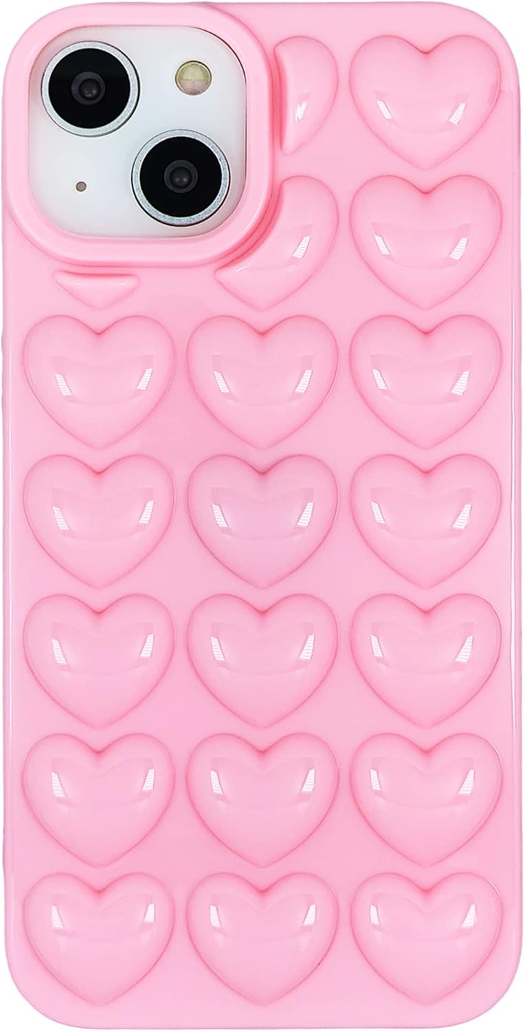 For iPhone 14 Pro Cute Girly 6.1 inch Gel Case - Baby Pink - Image 2