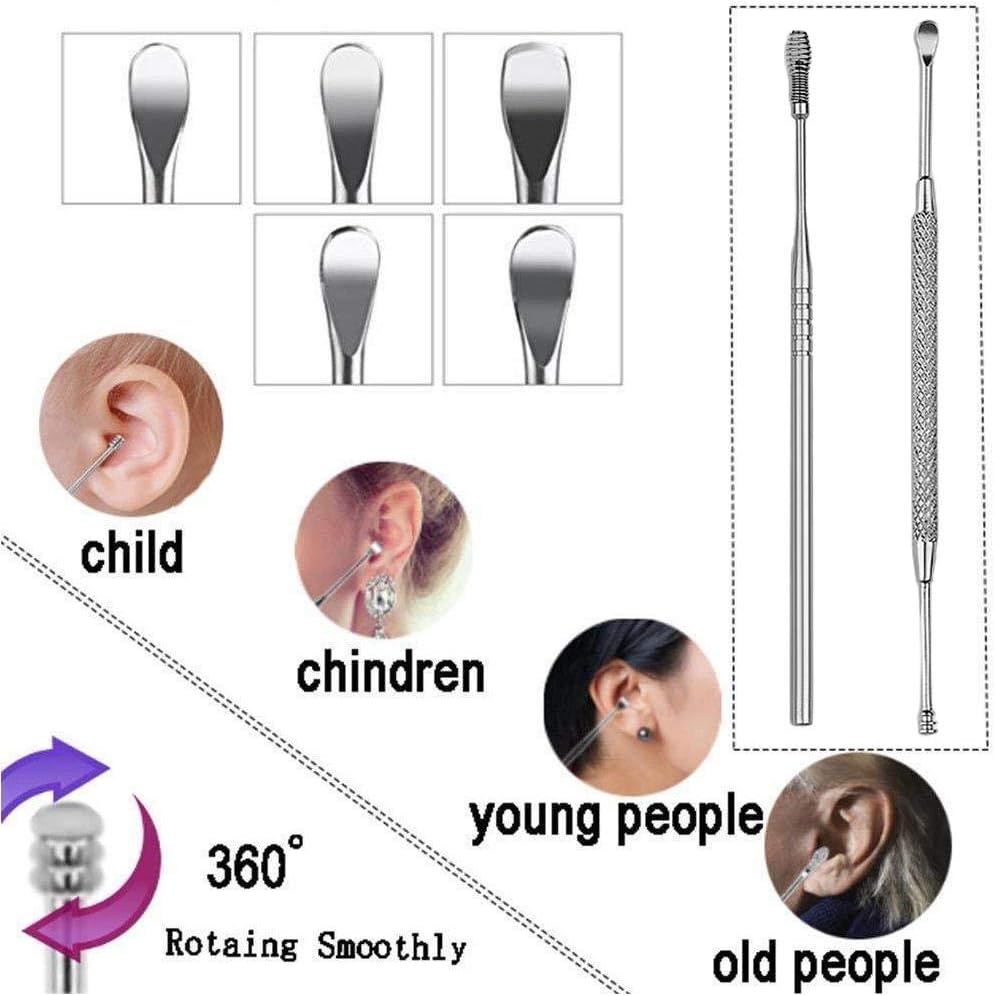 Stainless Steel Ear Pick, Earwax Removal Kit - 8 pcs - Image 2