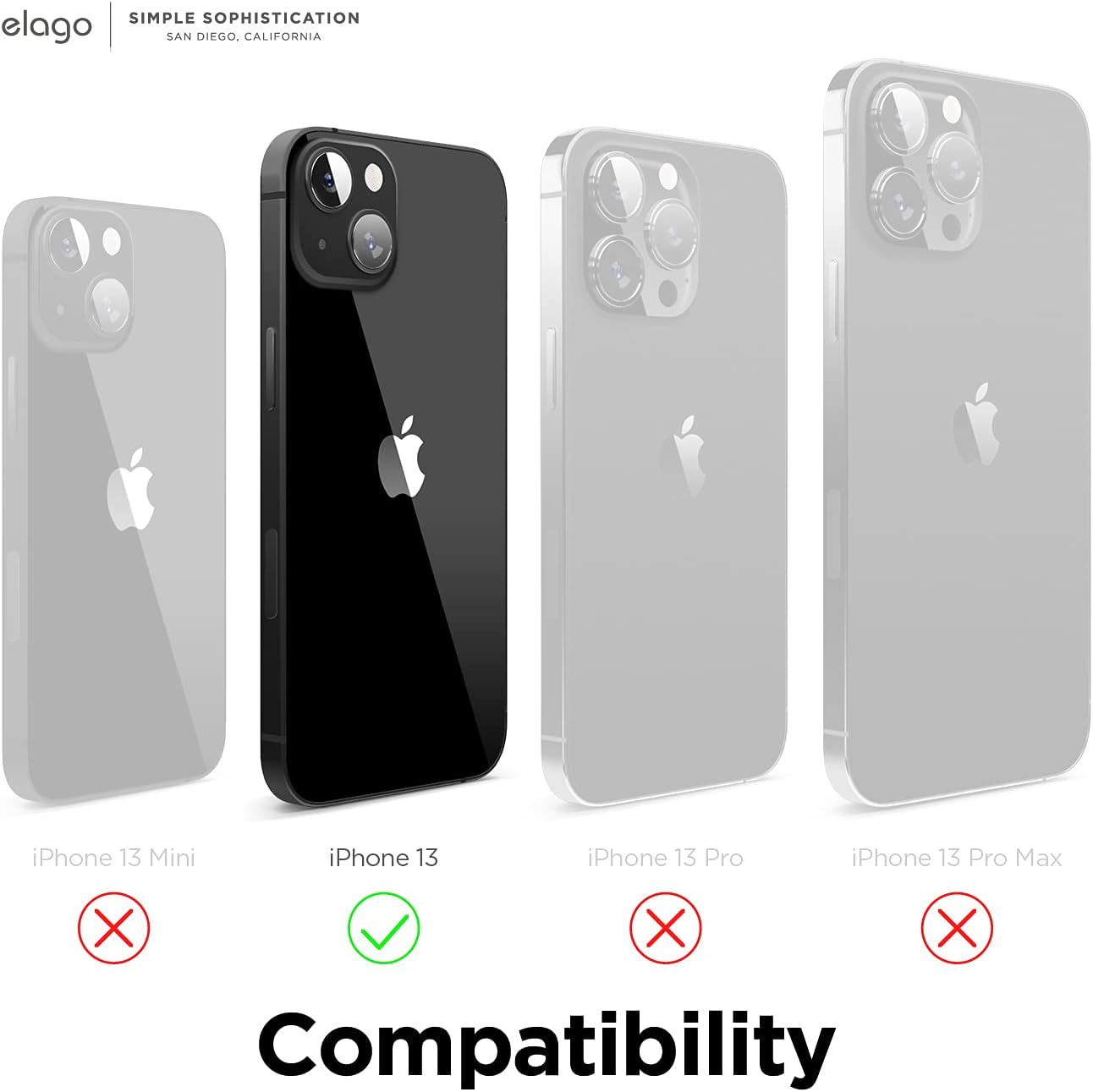 Clear Case for iPhone 13 Case, PC + TPU Hybrid Technology (Transparent) - Image 2
