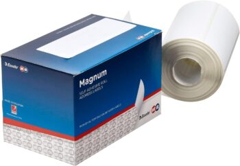 Magnum Permanent Address Label Roll 500-Pieces, White, 103 x 36 mm (500 Pieces)