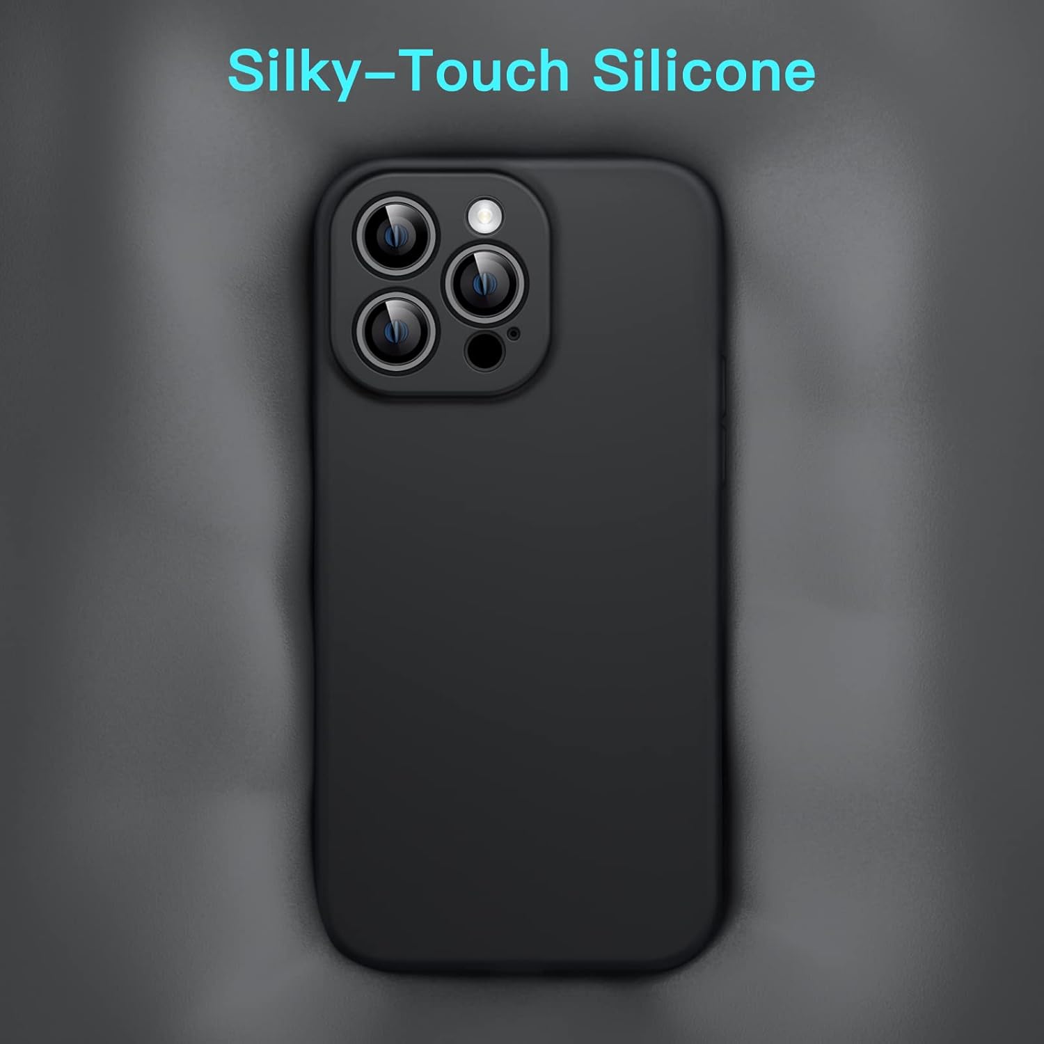 Magnetic Silicone Case for iPhone 14 Pro 6.1-Inch (Black) - Image 5