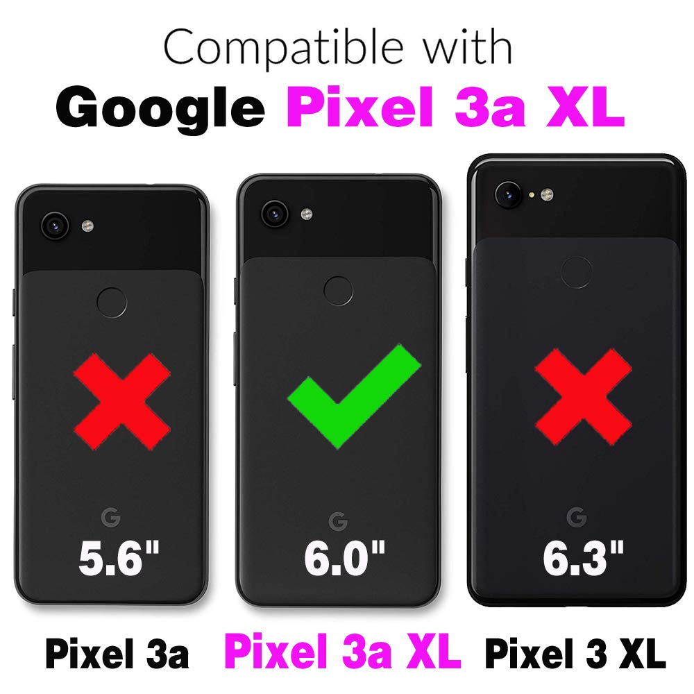 For Google Pixel 3A XL Hard Shockproof Case with Tempered Glass Screen Protector - Image 2