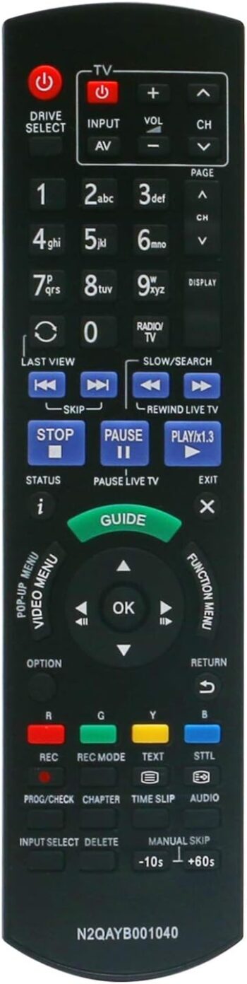 New N2QAYB001040 Replacement Remote Control Suit for Panasonic Blu-ray Disc