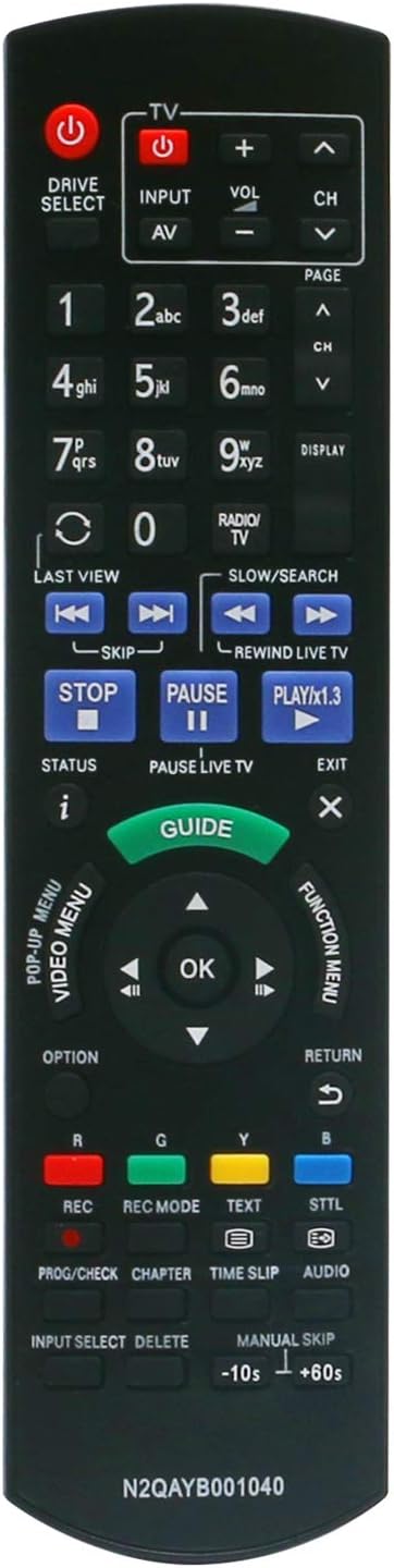 New N2QAYB001040 Replacement Remote Control Suit for Panasonic Blu-ray Disc