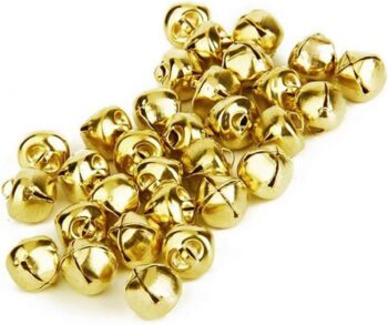 50pcs 25mm(1 inch) Iron Loose Beads Small Jingle Bells Christmas Decoration