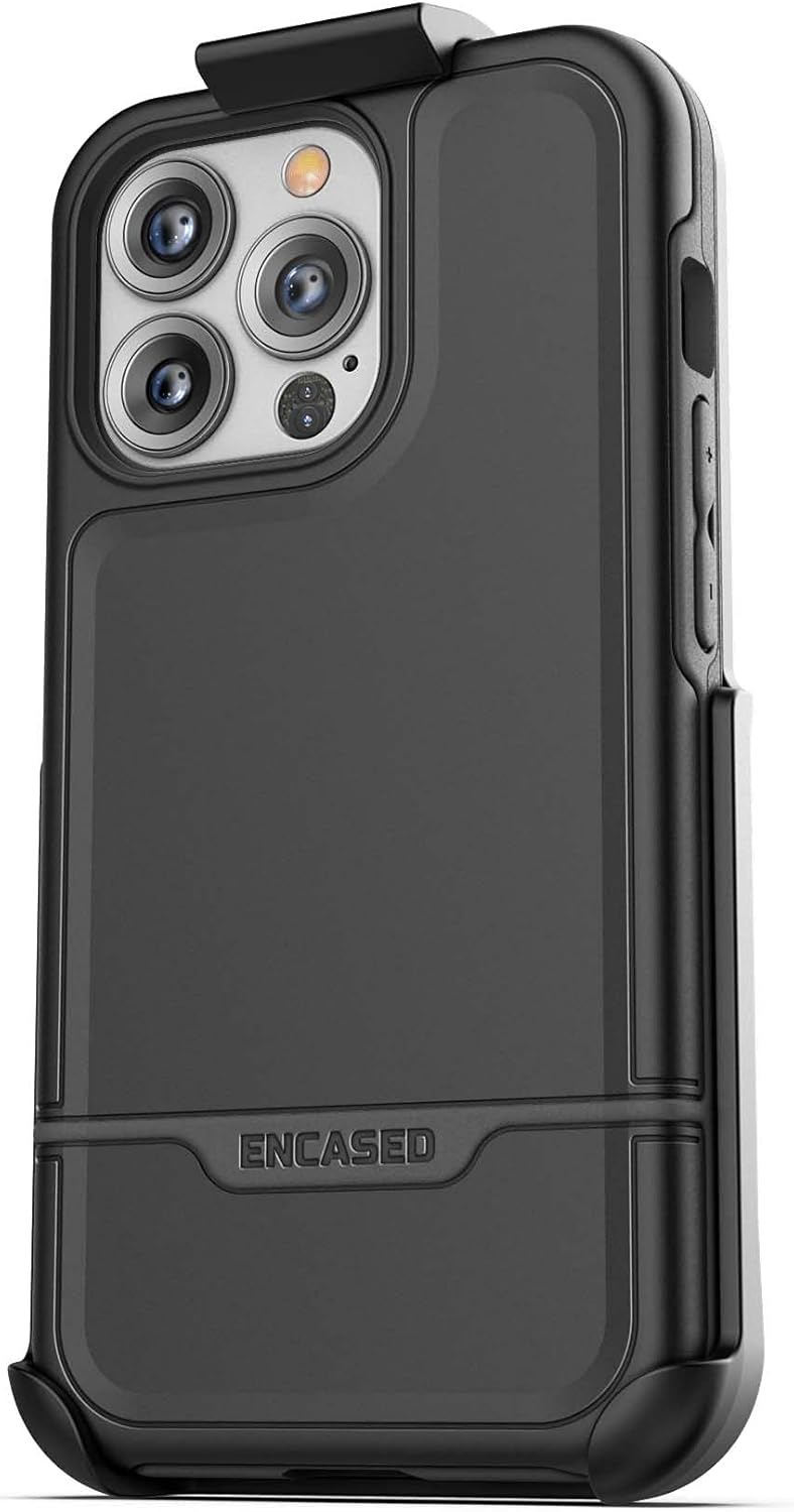 For iPhone 13 Pro Max Belt Clip Case (2021) Protective Shockproof Case (Black) - Image 3