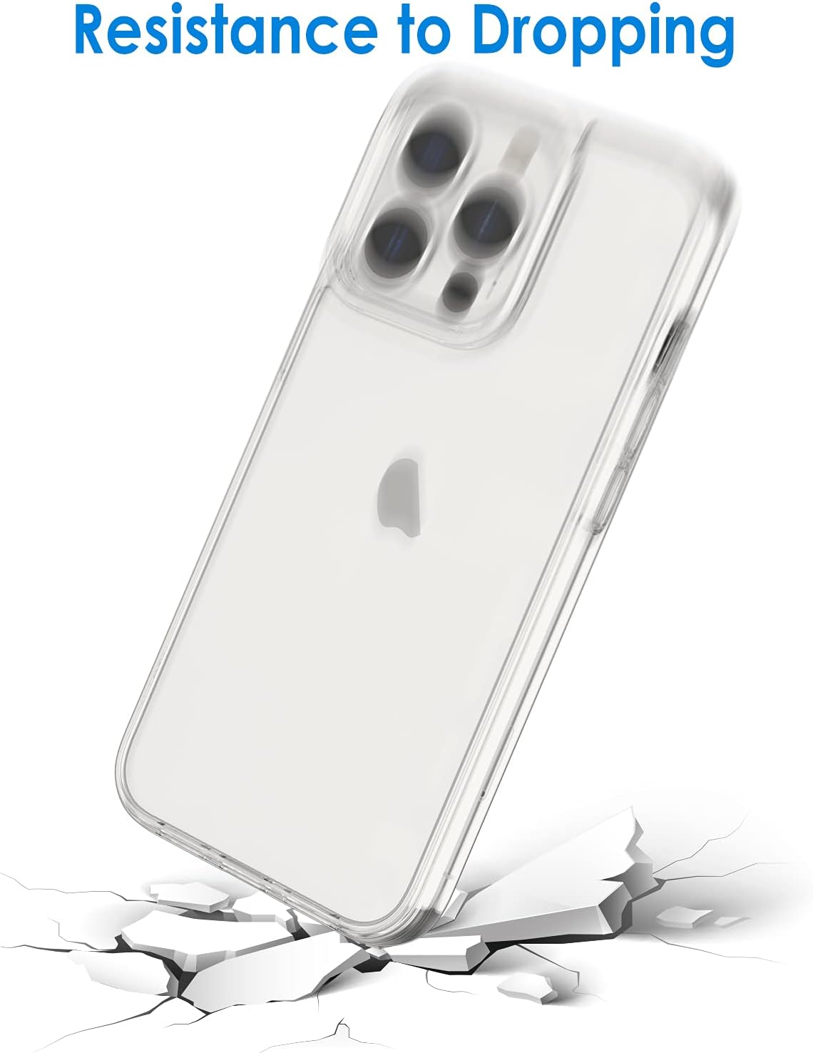 Case for iPhone 13 Pro 6.1-Inch, Non-Yellowing Shockproof Phone Bumper - (Clear) - Image 6