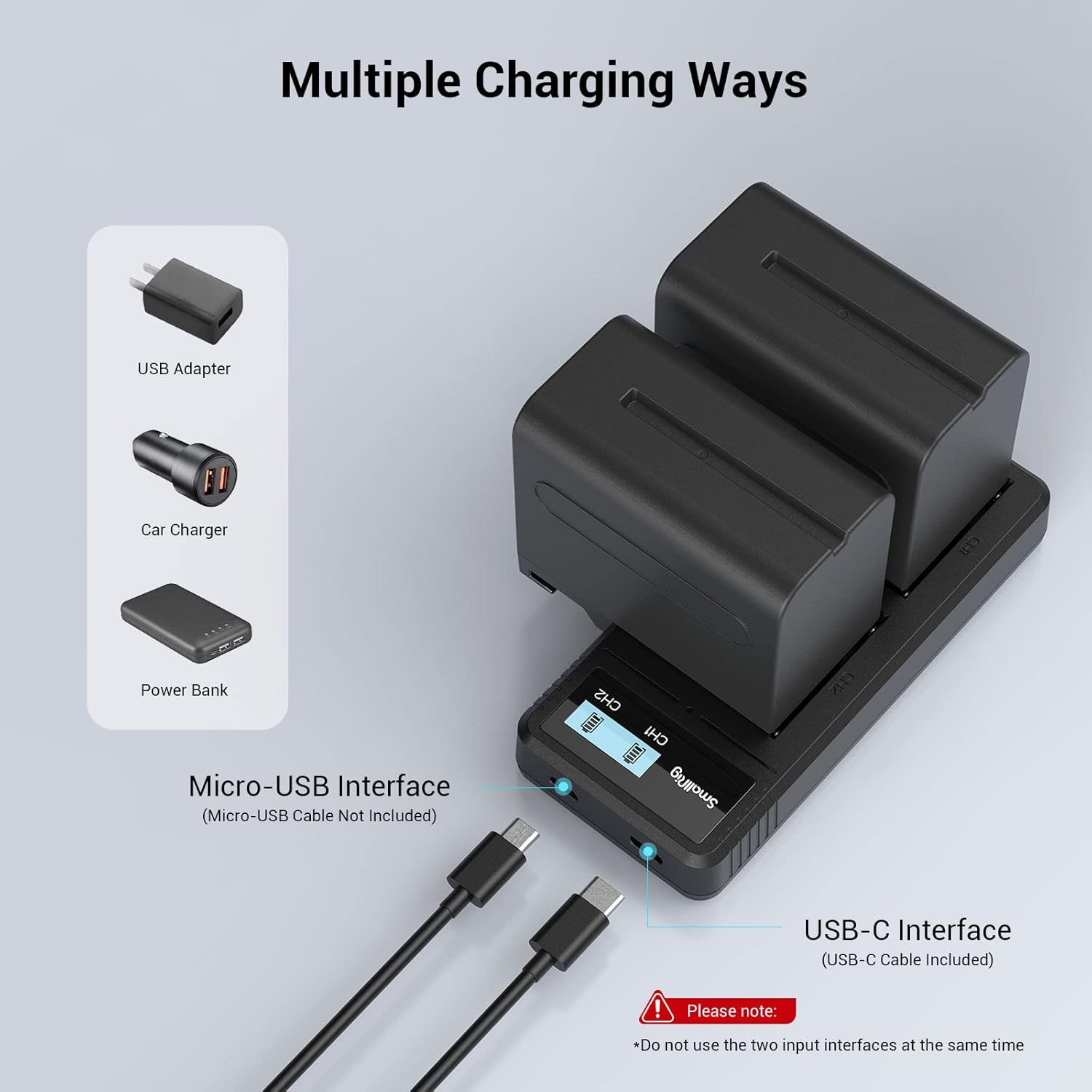 Replacement Batteries (2 Pack) & Fast USB Dual Charger for Sony NP-F970 - Image 7