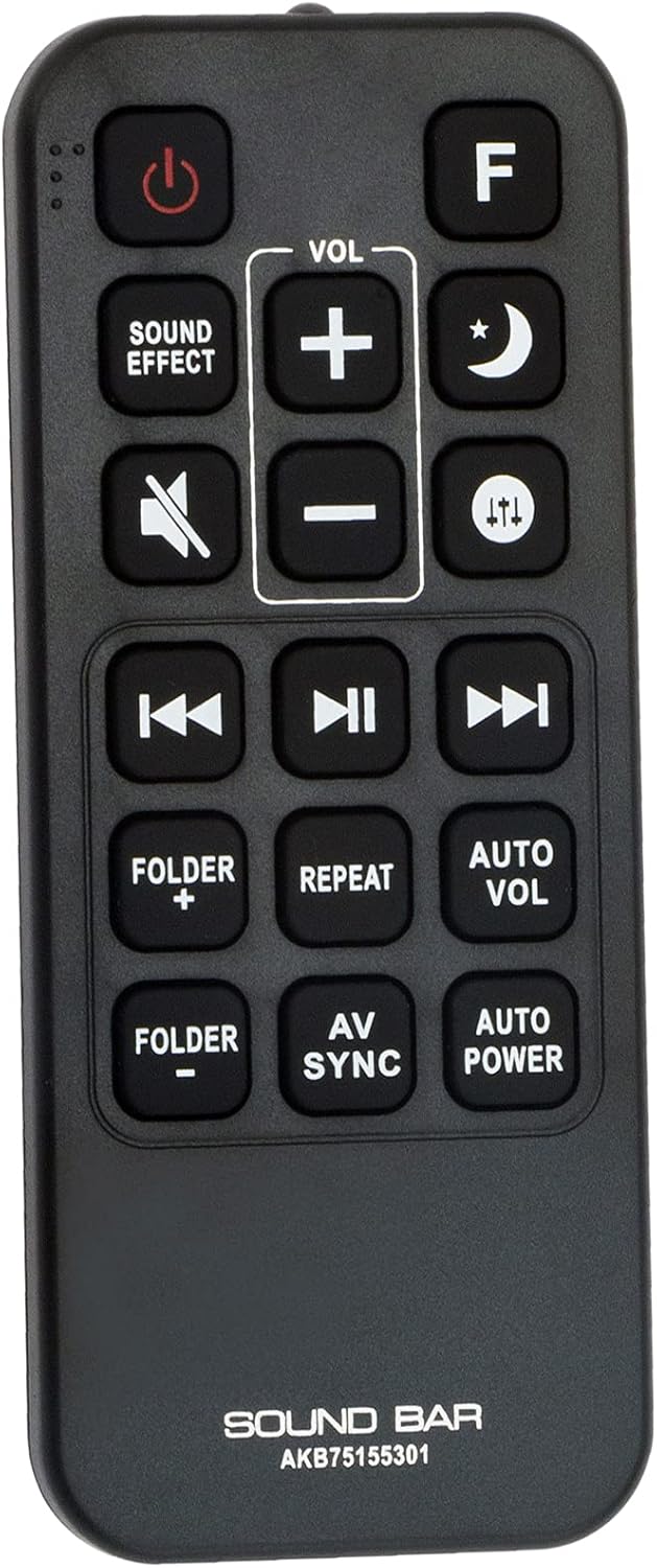 New AKB75155301 Replacement Remote Control Suit for LG Sound Bar SJ5 SJ5Y SJ5Y-S - Image 2