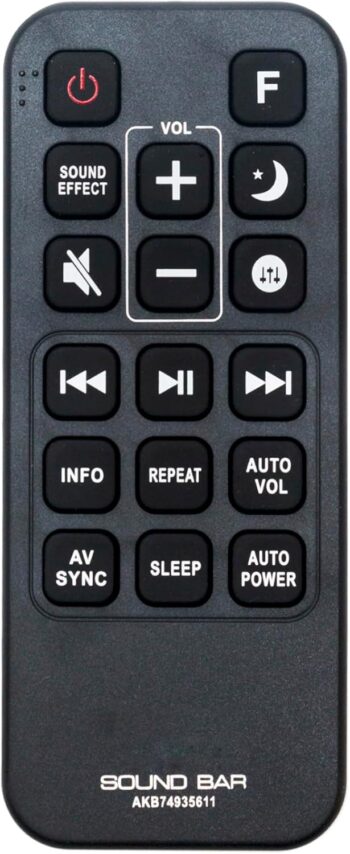 Replacement Remote Control for LG Smart Hi-Fi Audio Sound Bar