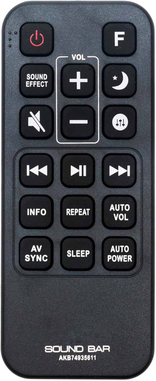Replacement Remote Control for LG Smart Hi-Fi Audio Sound Bar