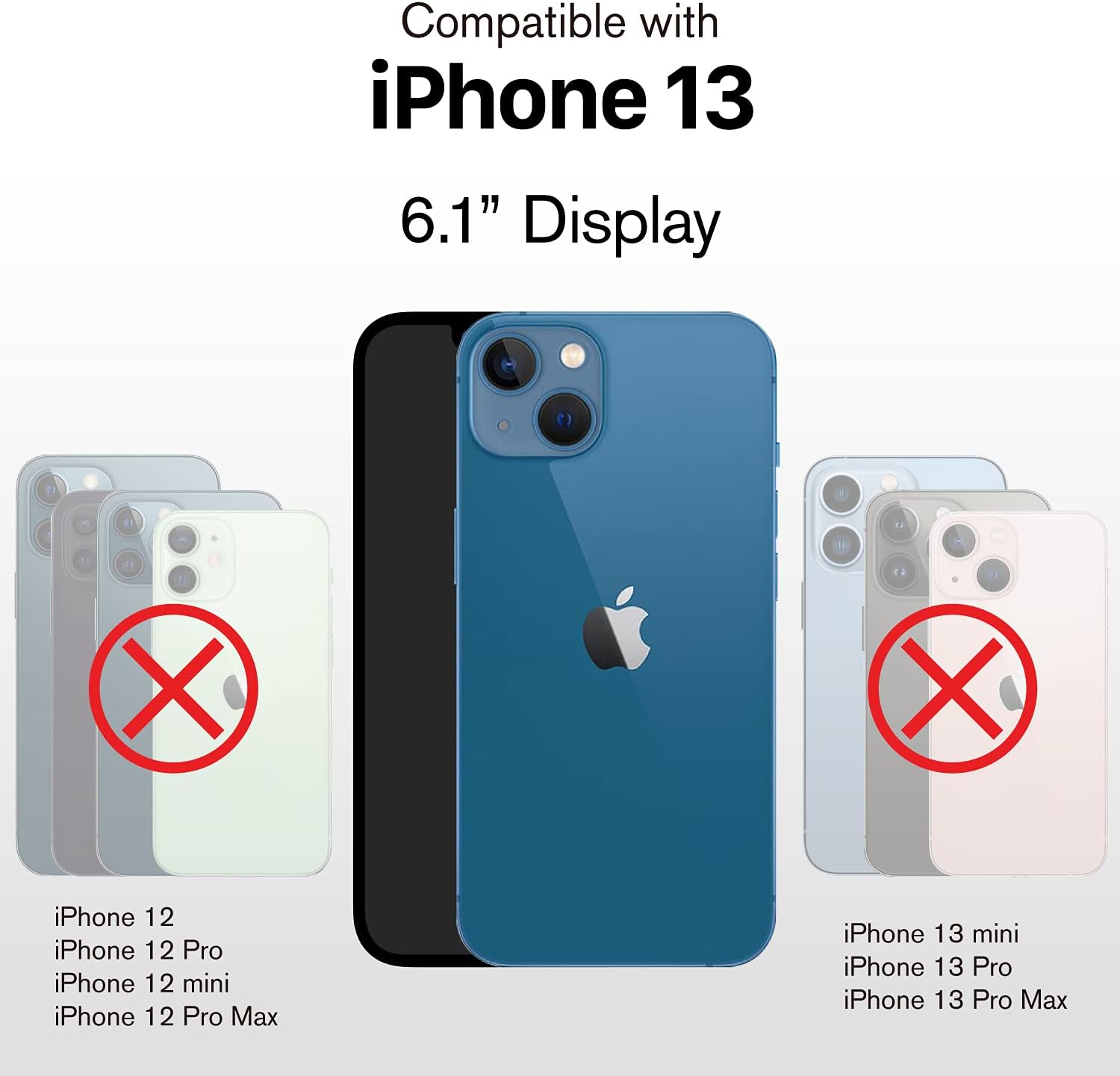 Wallet Case vCommute Flip Leather Cover Card Slot Holder- iPhone 13 (6.1")(Blue) - Image 2