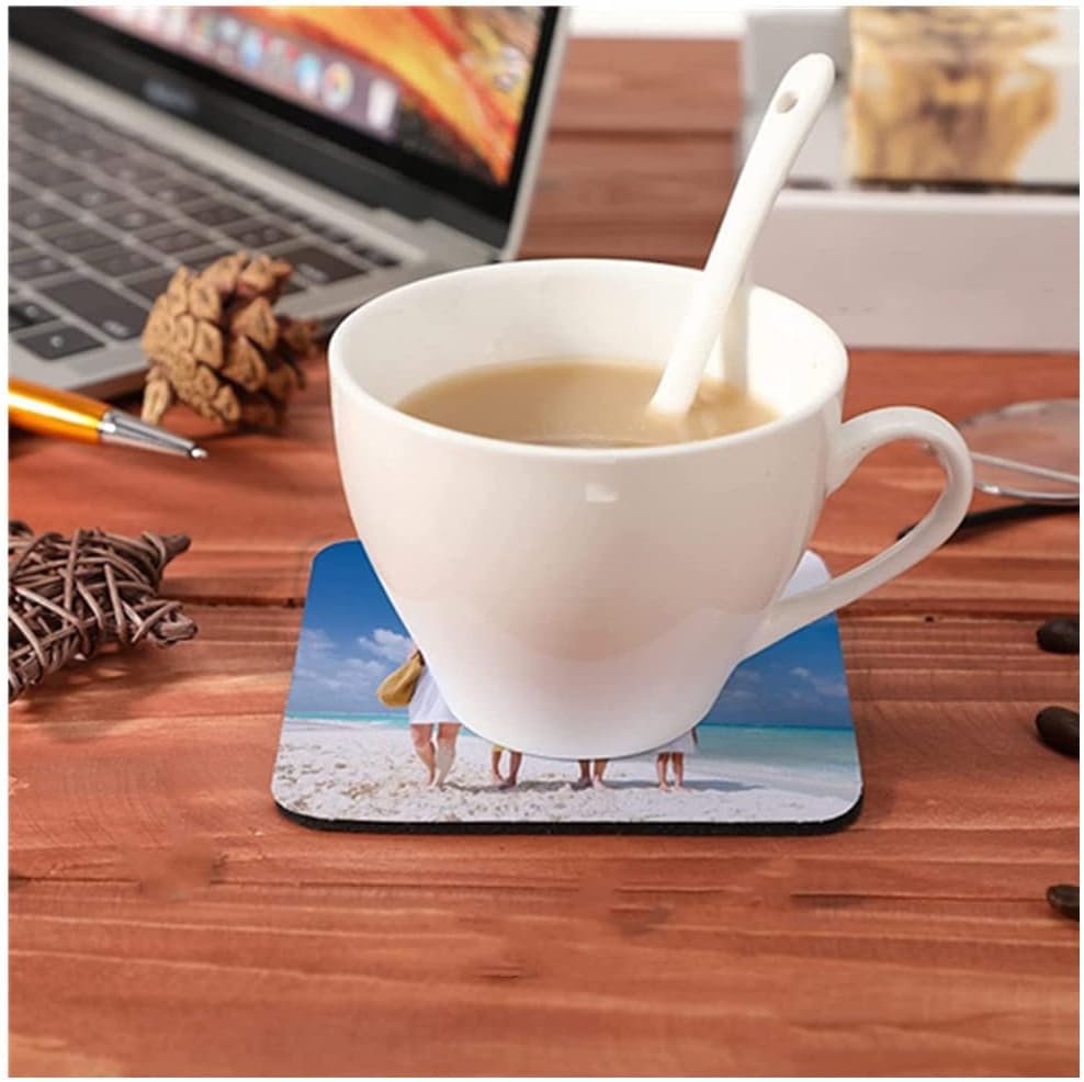 30 Pcs Sublimation Coasters,Sublimation Blanks Round Coasters,Blank White Rubber - Image 2
