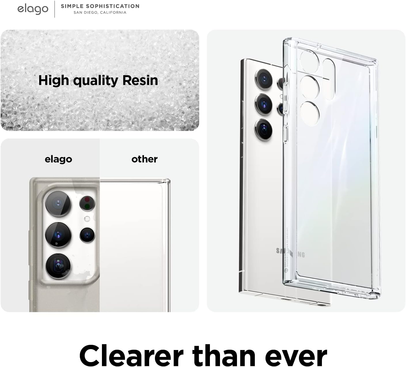 Hybrid Clear Case Compatible with Samsung Galaxy S23 Ultra - TPU - Image 5
