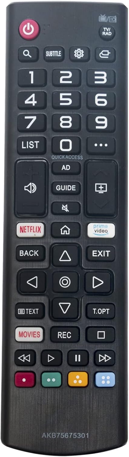 Replacement Remote Control fit for LG UHD 4K Smart TV 43UM71007LB