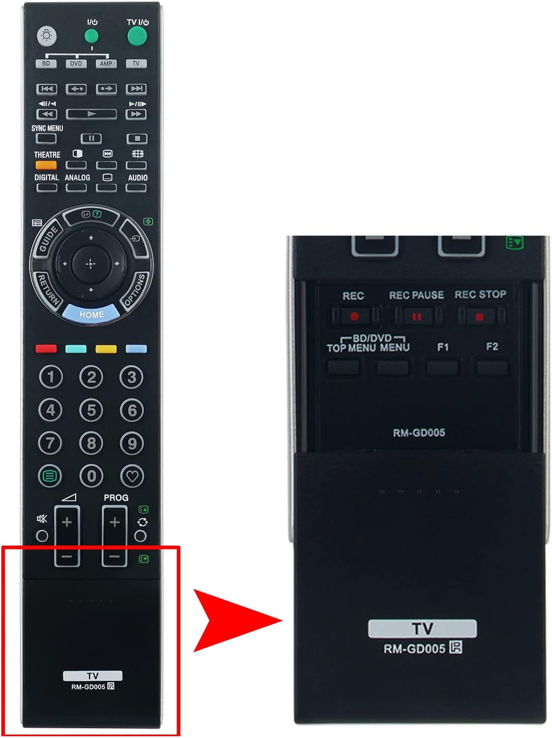 RMGD005 Replacement Remote Control fit for Sony LCD TV KDL-40Z4500 - Image 2