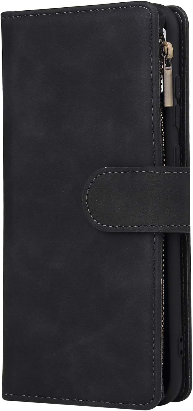 For Samsung Galaxy A11 Tempered Glass Screen Protector and Leather Flip Wallet - Image 5