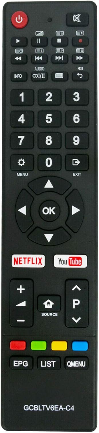 New GCBLTV6EA-C4 Remote Control with CHIQ TV U75G8 U70G8 U65G6 U55G7