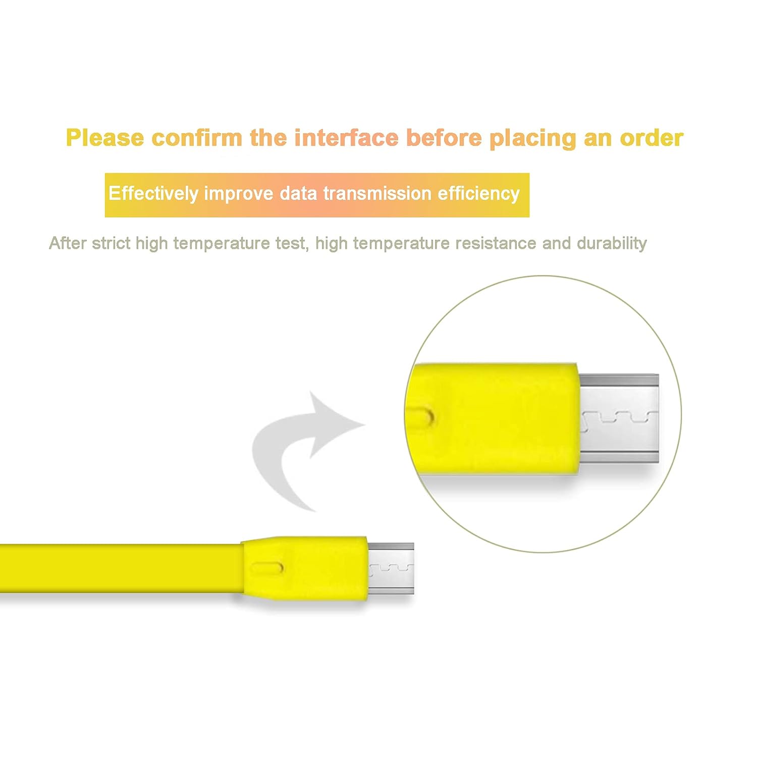 UE Charge Cable Replacement Flat USB Power Cord Compatible with Logitech UE Boom - Image 5