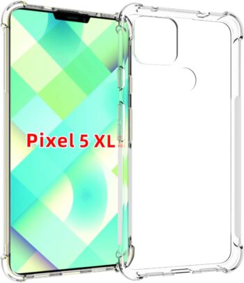 Case for Google Pixel 4A 5G TPU Four Corners Protective Cover Transparent