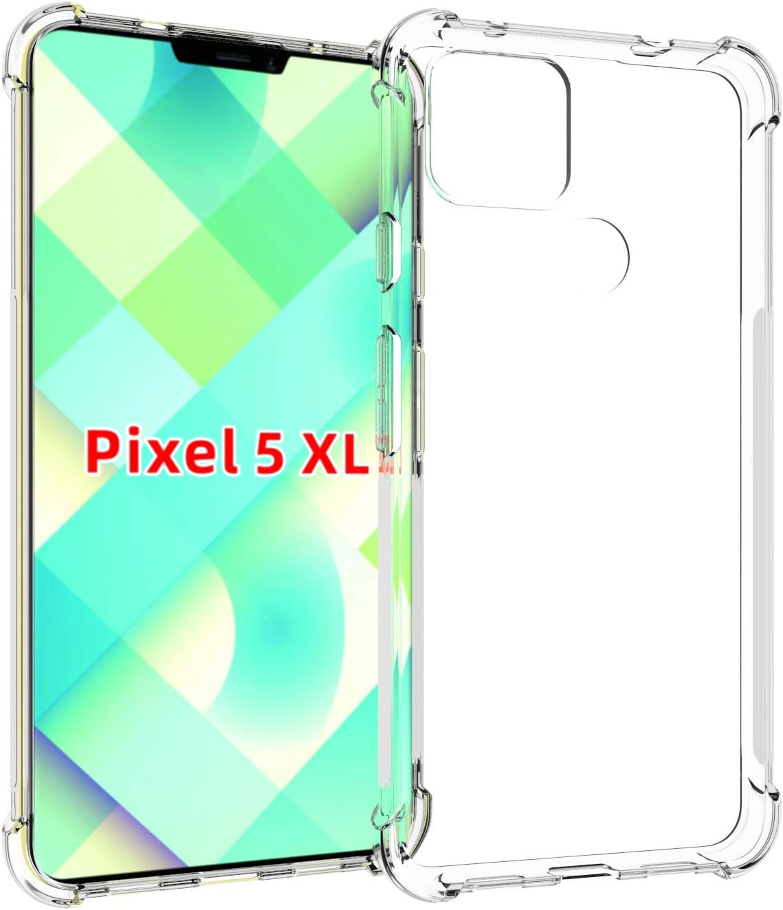 Case for Google Pixel 4A 5G TPU Four Corners Protective Cover Transparent