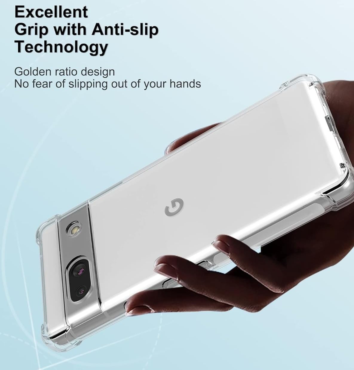 For Google Pixel 7A Clear TPU Four Corners Protective Case - Transparent - Image 3