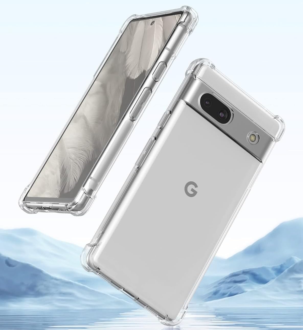 For Google Pixel 7A Clear TPU Four Corners Protective Case - Transparent - Image 5