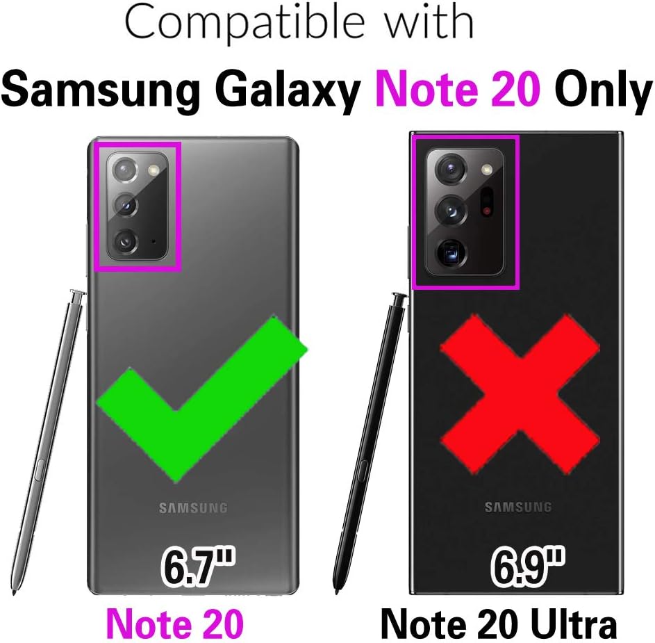 For Samsung Galaxy Note 20 5G Tempered Glass Screen Protector and Flip Wallet - Image 2