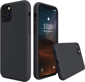For iPhone 11 Pro Soft Protective Shockproof 360 Protection Case - Black