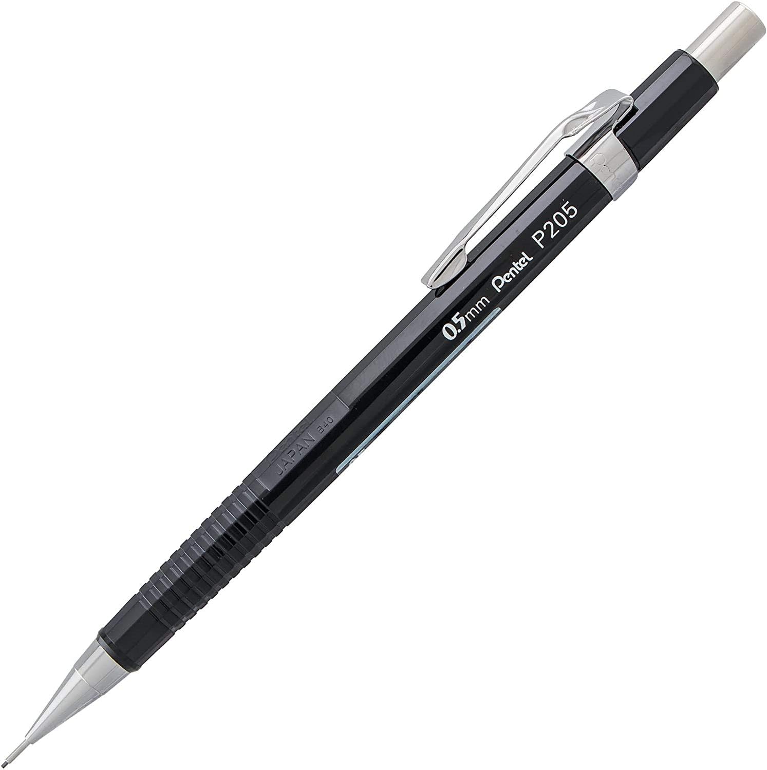Pentel P200 Series Mechanical Pencil 0.5mm Black Barrel (YP205A-HB) - Image 4