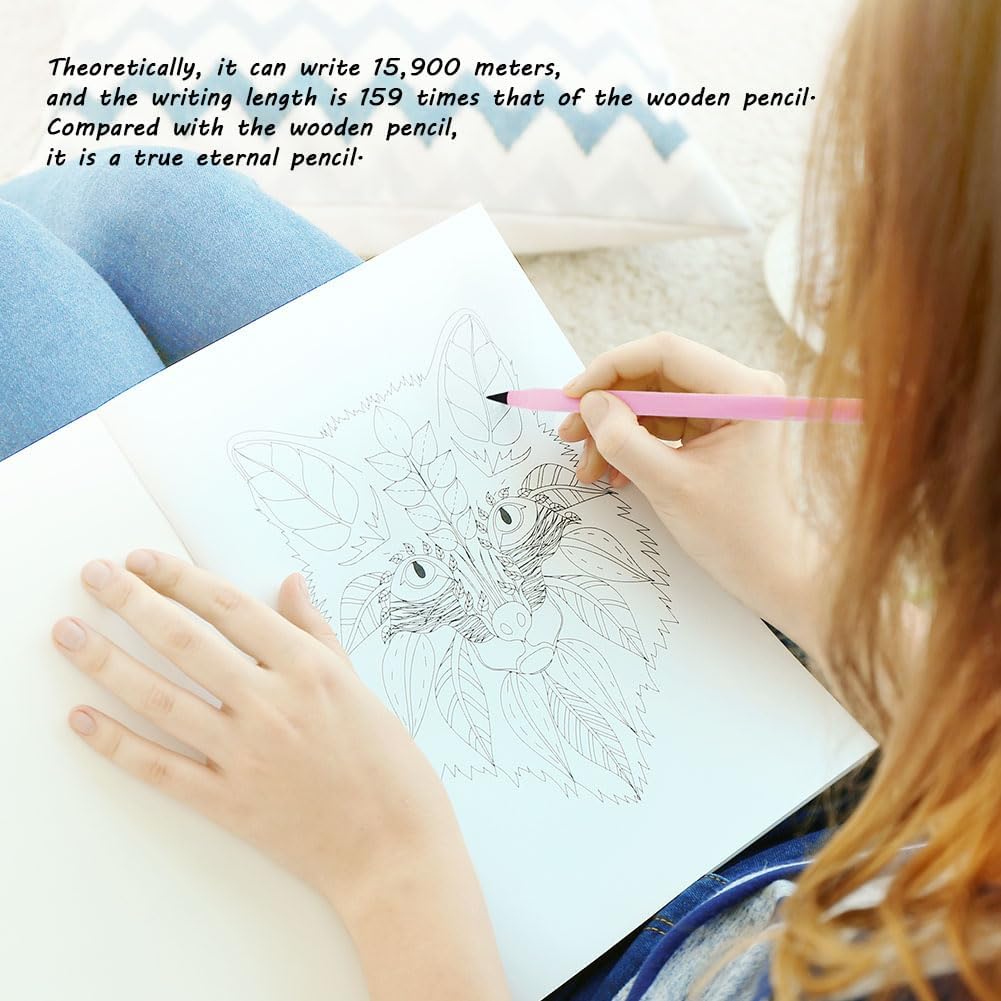 20 PCS Inkless Pencil Replaceable Refill, Infinite Graphite Nib, Nib Metal - Image 5