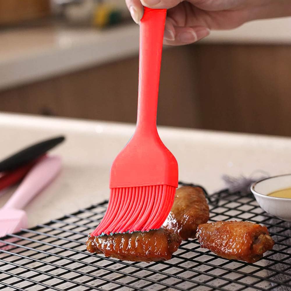 Silicone Basting Brush 2 Pcs Pastry Brush for Oil, BBQ, Grill Barbecue Sauce - Image 2