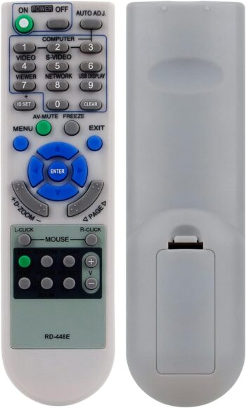Replacement Remote RD-448E fit for NEC Projector NP Series NP110 NP115 NP210