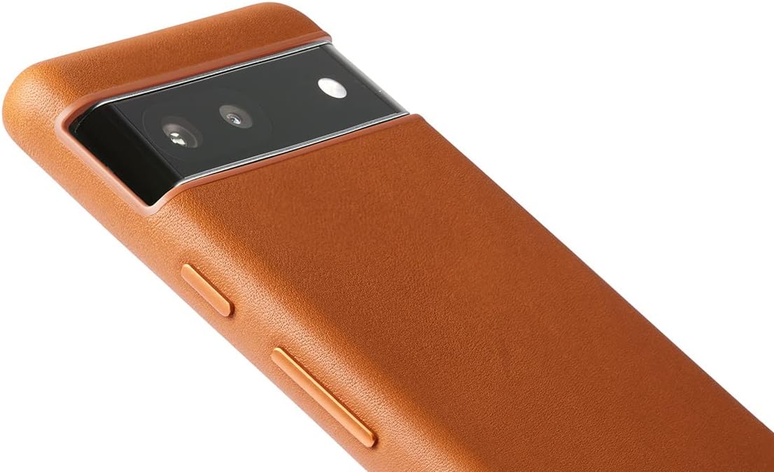 Leather Case for Pixel 6a – (Slim Phone Case) - Terracotta - Image 4