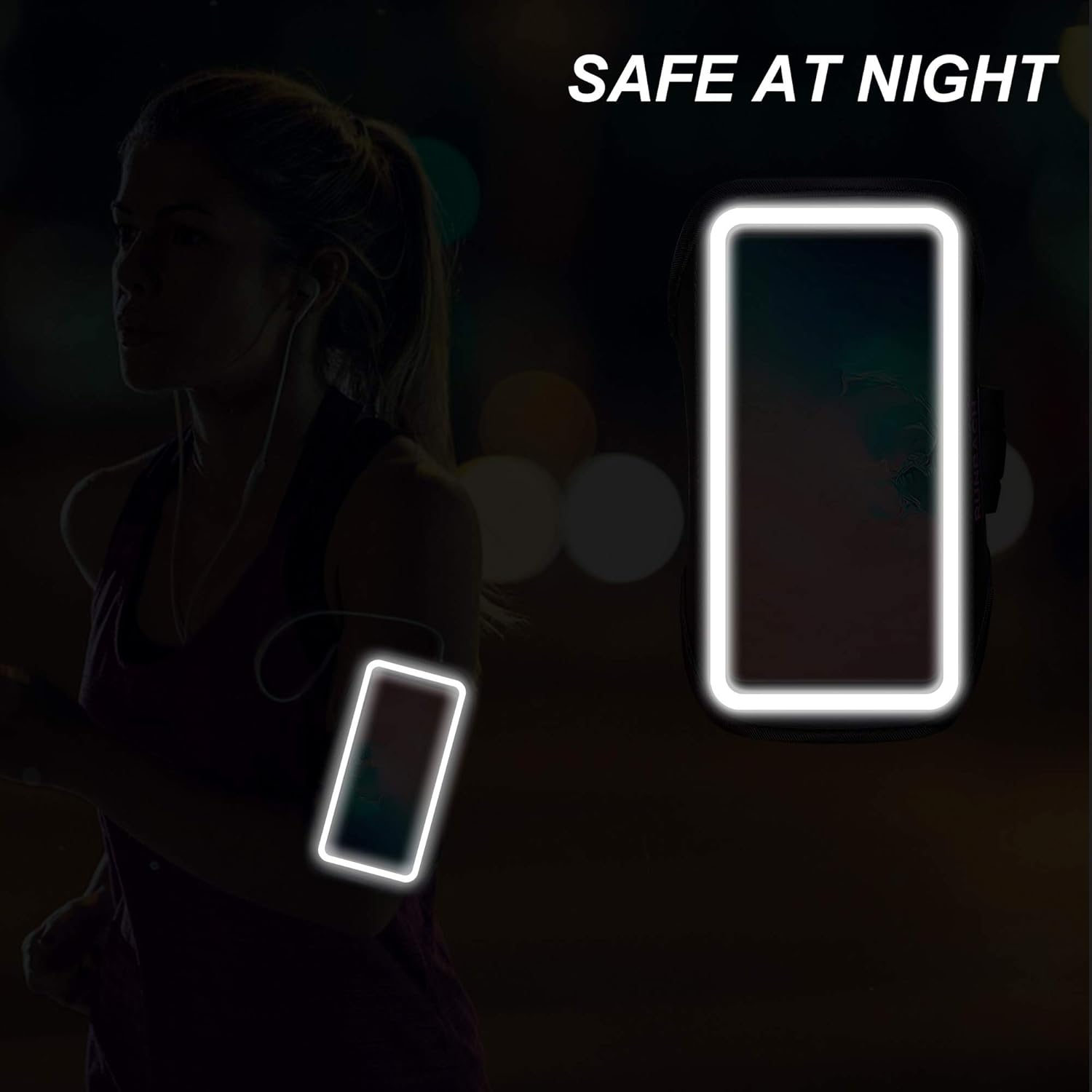 Water Resistant Running Armband Fingerprint Touch, Adjustable Strap Case - Image 4