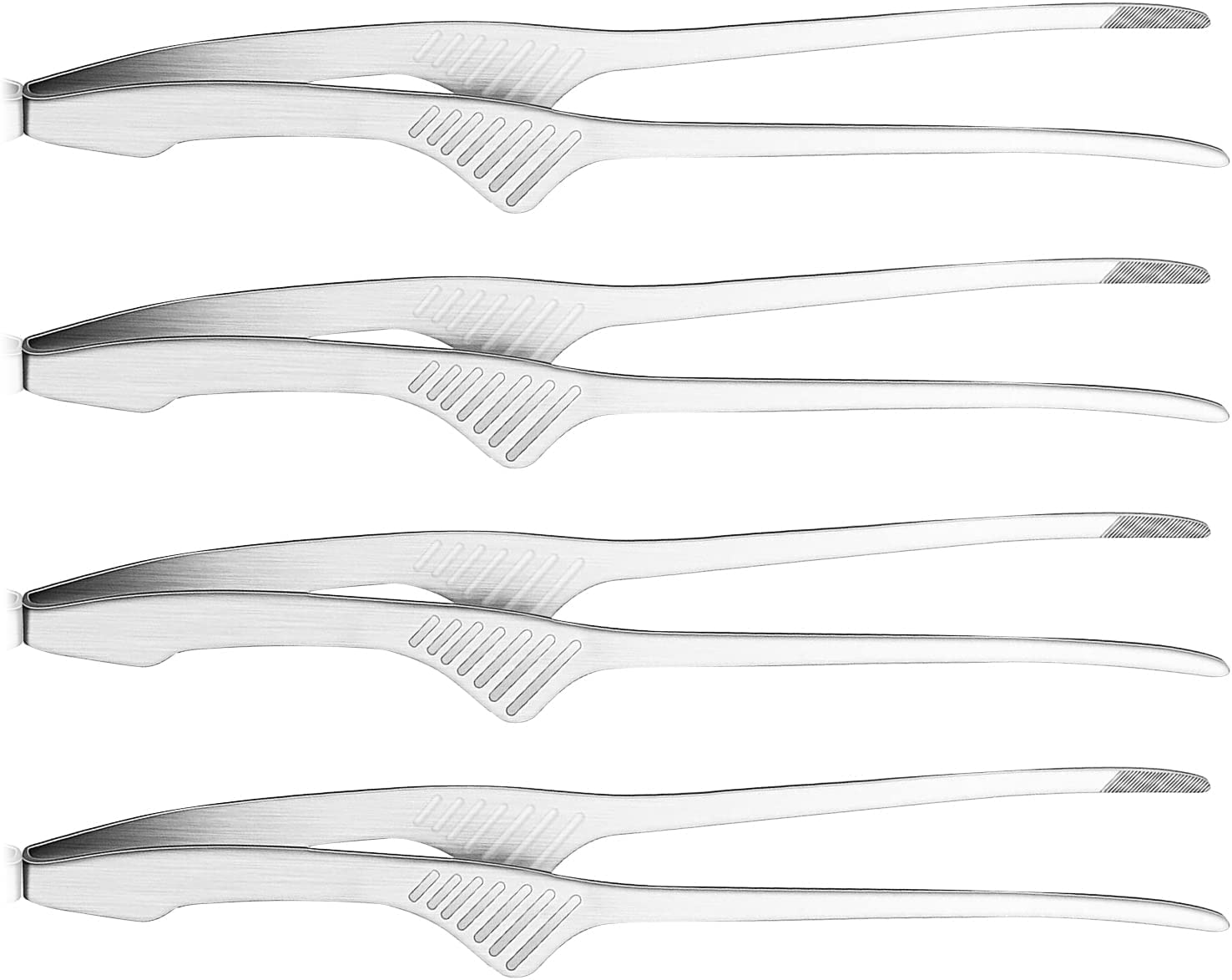 Stainless Steel Grill Tongs Korean and Japanese BBQ Non-Slip Kitchen Tongs - Image 6