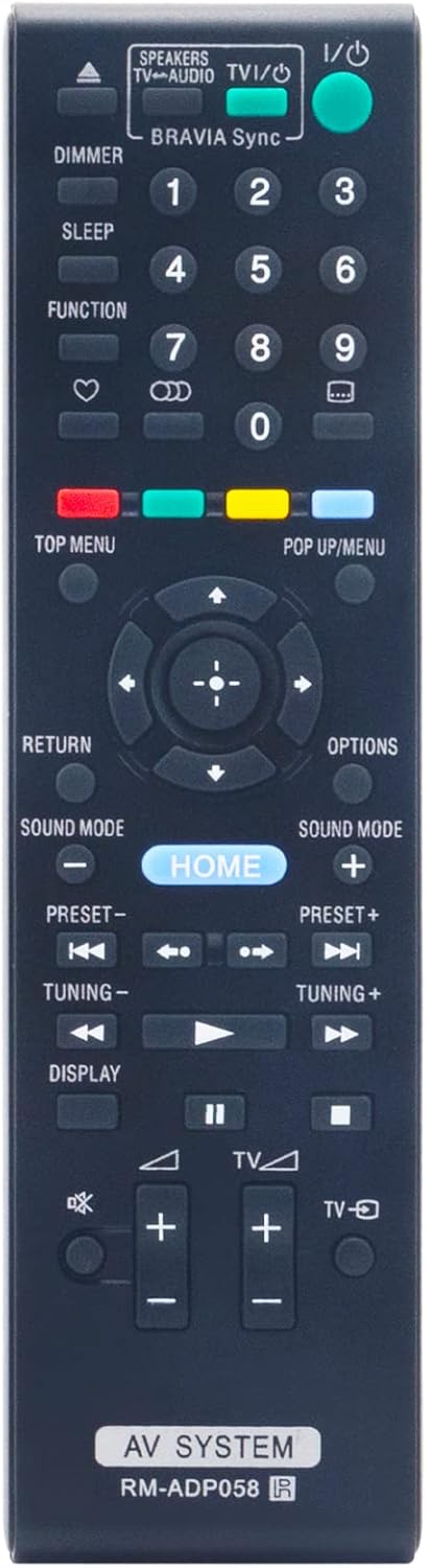 New RM-ADP058 RMADP058 Replacement Remote Control fit for Sony Blu-ray Disc DVD