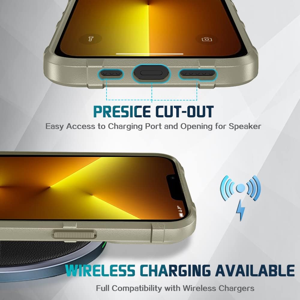 For iPhone 13 Pro Rugged Shield Drop Proof TPU Thick Armour Protective Case - Image 6