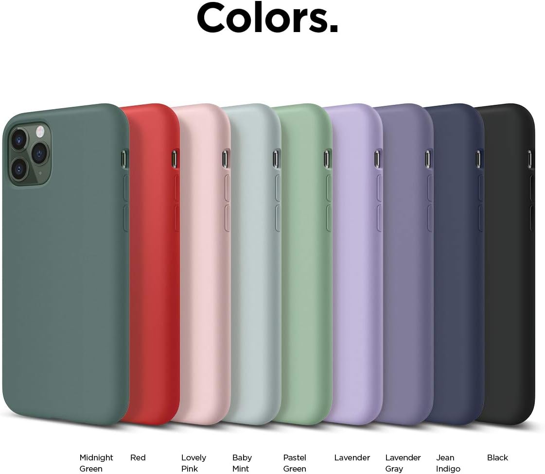 Liquid Silicone Case for iPhone 11 Pro (5.8"), Full Body (Midnight Green) - Image 9