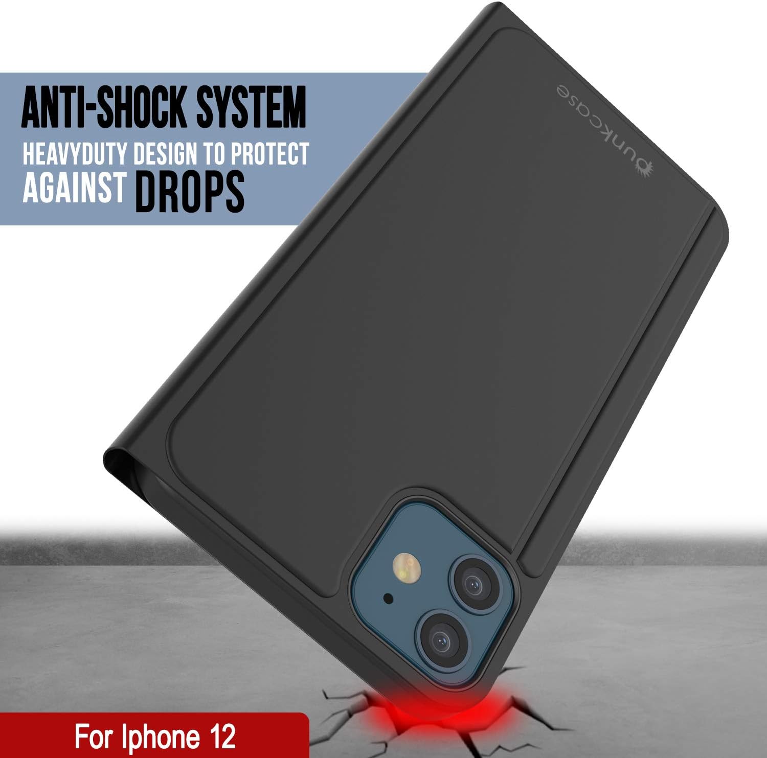 iPhone 12 Reflector Protective Flip Case W/Scratch Resistant Mirror - Image 5