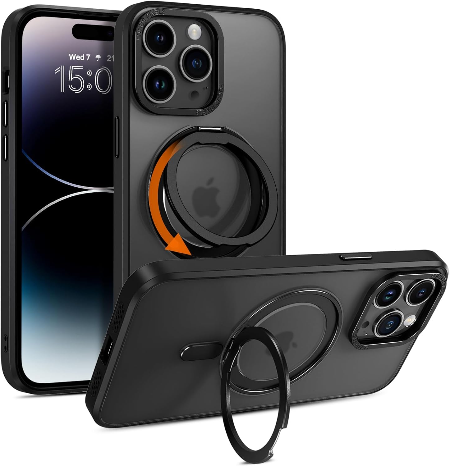 iPhone 14 Pro Max, Magnetic Slim Protective Case 6.7 Inch - Black