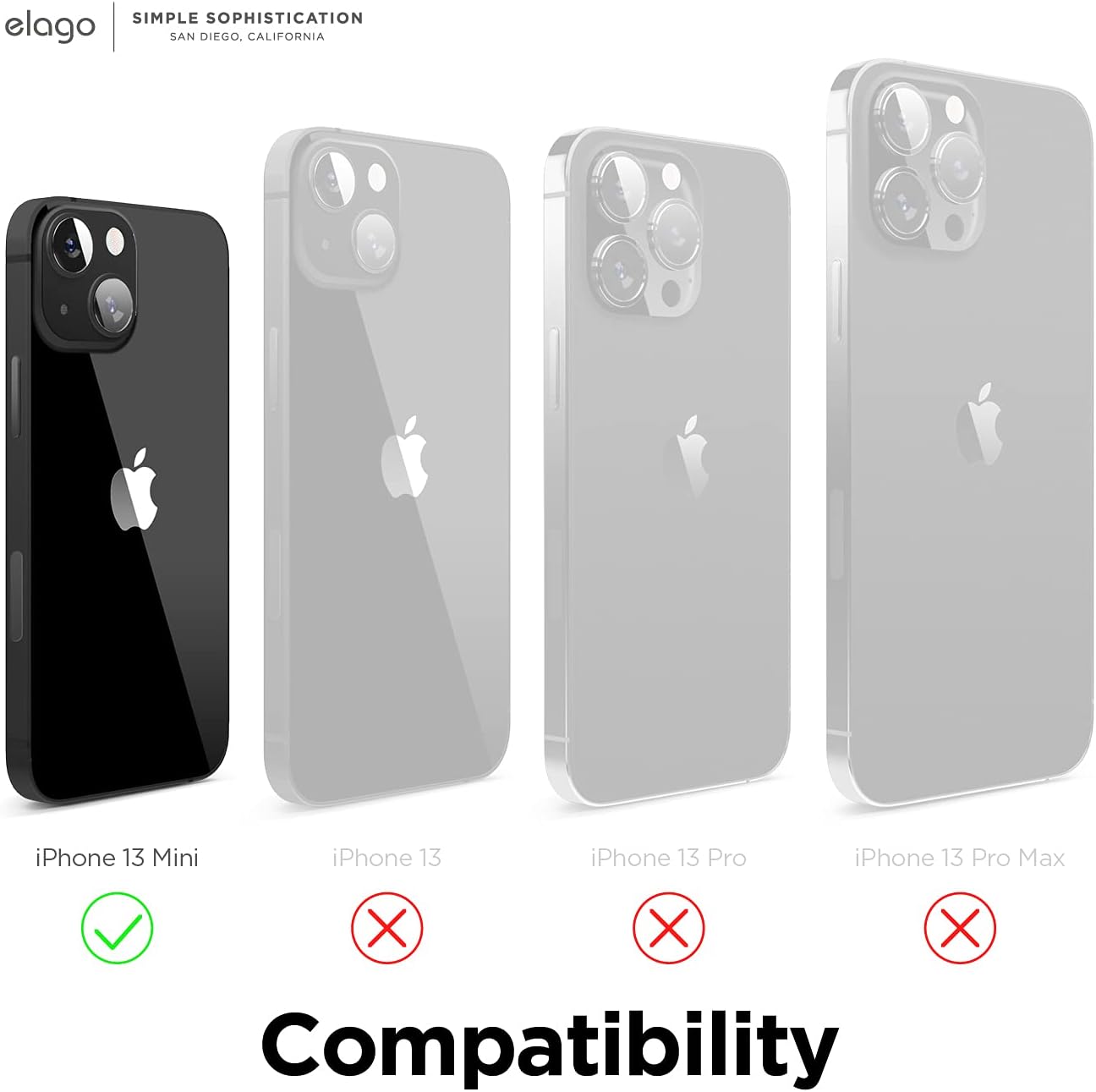 PC + TPU Hybrid Clear Case Compatible with iPhone 13 (5.4") - Image 2