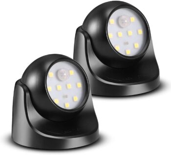 6000K Waterproof Wireless Battery Powered LED Wall Light Fixture with M