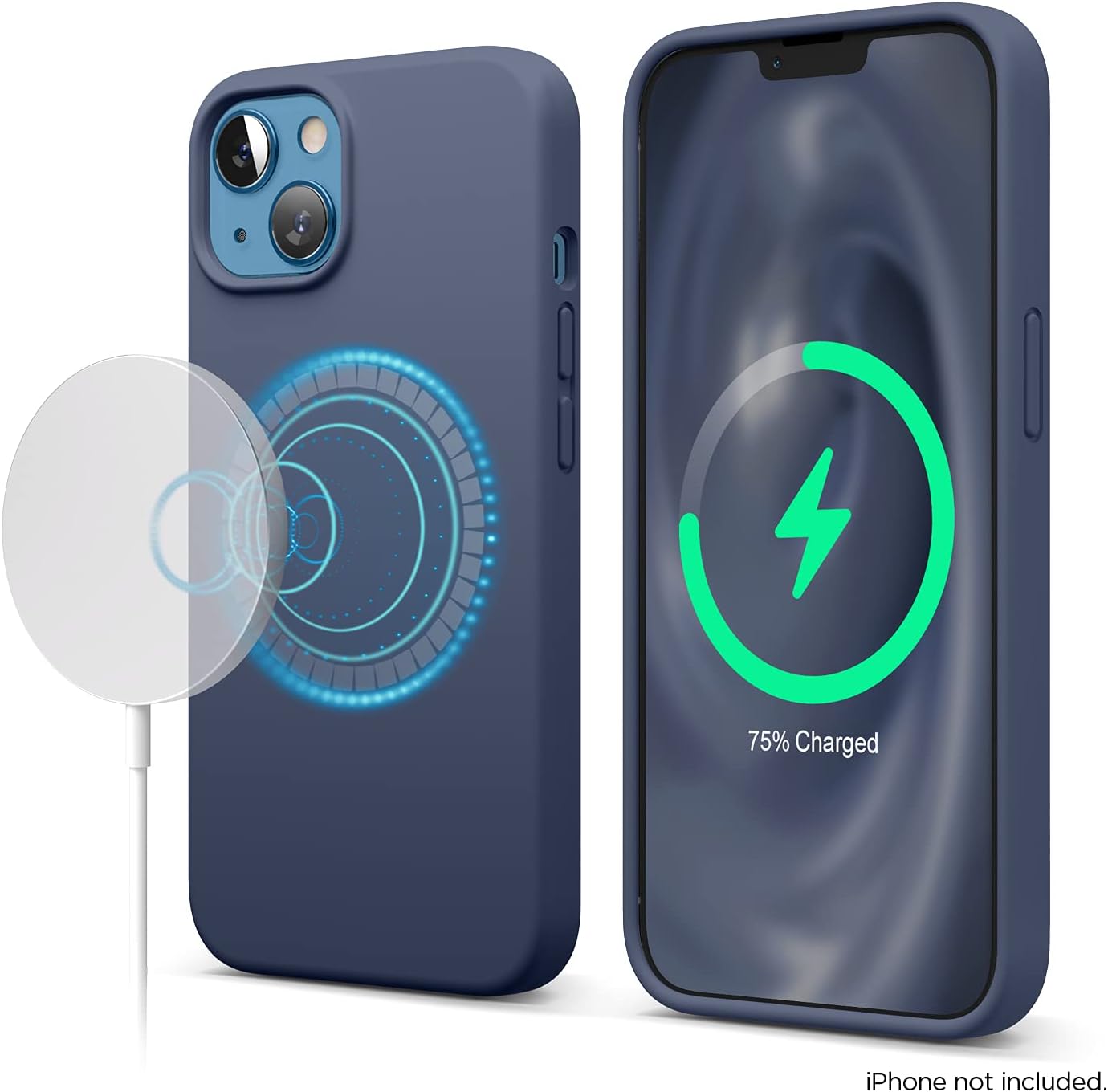 Premium Silicone Magnetic Silicone Case Compatible with iPhone 13 (6.1") - Image 8