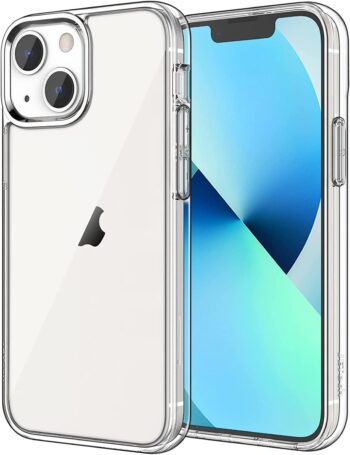 Case iPhone 13 6.1-Inch,Shockproof Bumper Cover,Anti-Scratch Clear Back,HD Clear
